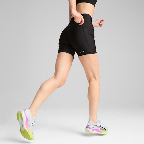 VELOCITY 5" Tight Running Shorts Women, PUMA Black, extralarge